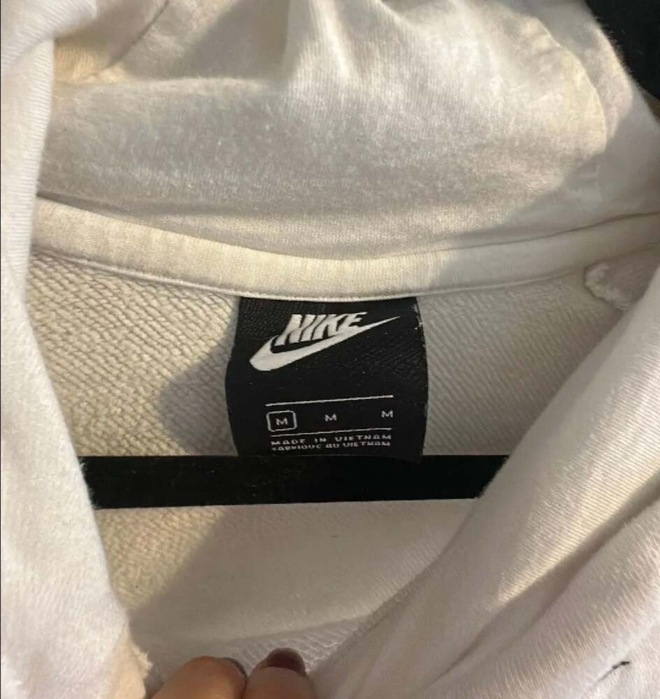 Nike Women's White Funnel Neck Hoodie - Picture 2 of 3